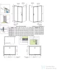 Radaway Premium Pro KDJ 130J zuhanykabin balos ajtó része, króm 1015130-01-01R