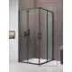 Radaway Premium Pro Black KDD 80J zuhanykabin jobbos ajtó része, fekete 1017080-54-01R