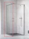 Radaway Premium Pro KDD 100B zuhanykabin balos ajtó része, króm 1017100-01-01L