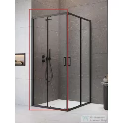   Radaway Premium Pro Black KDD 100B zuhanykabin balos ajtó része, fekete 1017100-54-01L