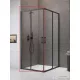 Radaway Premium Pro Black KDD 100B zuhanykabin balos ajtó része, fekete 1017100-54-01L