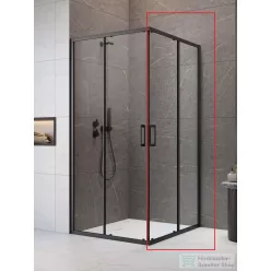  Radaway Premium Pro Black KDD 100J zuhanykabin jobbos ajtó része, fekete 1017100-54-01R