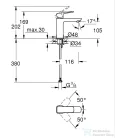 Grohe CUBEO M mosdó csaptelep leeresztő nélkül,króm 1017550000