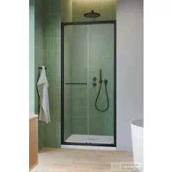   Radaway Alienta Black DWB 100 zuhanyajtó, fekete profil 10180100-54-01