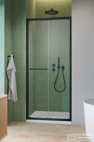 Radaway Alienta Black DWB 100 zuhanyajtó, fekete profil 10180100-54-01