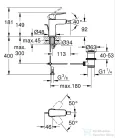 Grohe CUBEO bidé csaptelep automata leeresztővel,matt fekete 1018102430