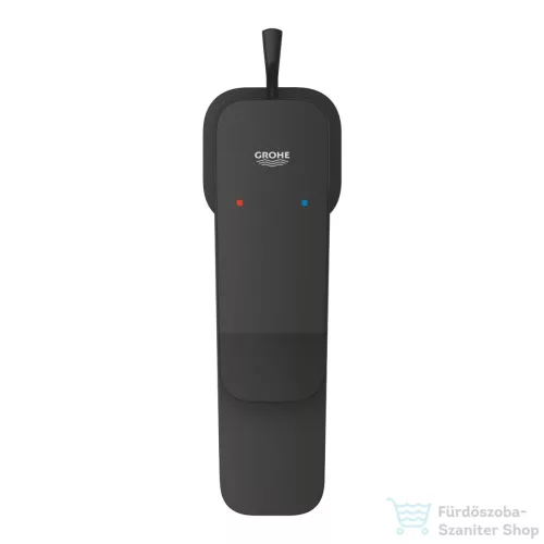 Grohe Dice egykaros mosdócsaptelep 1/2″ S-es méret, automata leeresztővel, matt fekete 1018562430