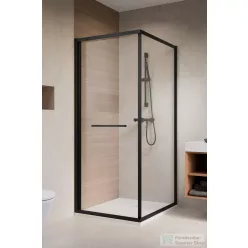   Radaway Alienta Black SD I 80x80 szögletes zuhanykabin, fekete profil 10191880-54-01