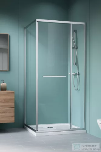 Radaway Alienta SD II 100x80 szögletes zuhanykabin, króm profil 10192180-01-01