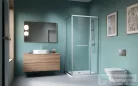 Radaway Alienta SD II 100x80 szögletes zuhanykabin, króm profil 10192180-01-01