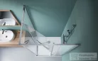 Radaway Alienta SD II 100x80 szögletes zuhanykabin, króm profil 10192180-01-01