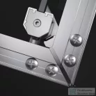 Radaway Alienta SD II 100x80 szögletes zuhanykabin, króm profil 10192180-01-01