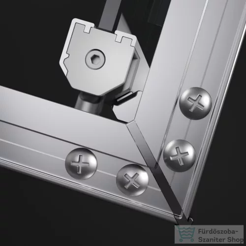 Radaway Alienta SD II 100x80 szögletes zuhanykabin, króm profil 10192180-01-01