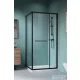 Radaway Alienta Black SD II 90x80 szögletes zuhanykabin, fekete profil 10192980-54-01