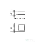 Grohe SELECTION CUBE tartókonzol,Phantom Black 102275KF00