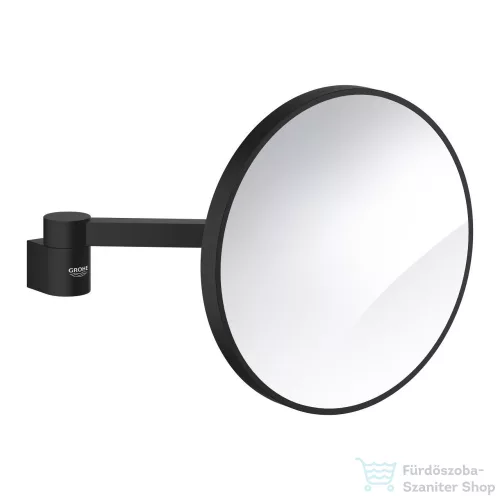 Grohe SELECTION kozmetikai tükör 7x nagyítással,Phantom Black 102279KF00