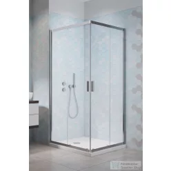   Radaway Alienta C 80x80 szögletes zuhanykabin, króm profil 10238080-01-01