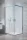 Radaway Alienta C 80x80 szögletes zuhanykabin, króm profil 10238080-01-01