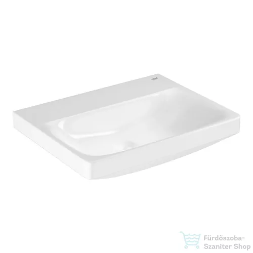 Grohe EURO CERAMIC 60x47 cm-es falra szerelhető mosdó Hyperclean bevonattal, csaplyuk és túlfolyó nélkül, fehér 102416SH00