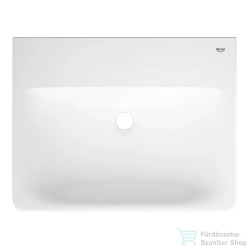 Grohe EURO CERAMIC 60x47 cm-es falra szerelhető mosdó Hyperclean bevonattal, csaplyuk és túlfolyó nélkül, fehér 102416SH00
