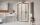 Radaway Alienta Black A 80x100 íves zuhanykabin, fekete profil 10248010-54-01