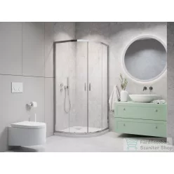   Radaway Alienta E 80x90 íves zuhanykabin, króm profil 10248090-01-01