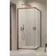 Radaway Alienta D 80x100 szögletes zuhanykabin, szálcsiszolt réz profil 10258010-93-01