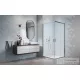 Radaway Alienta D 80x90 szögletes zuhanykabin, króm profil 10258090-01-01