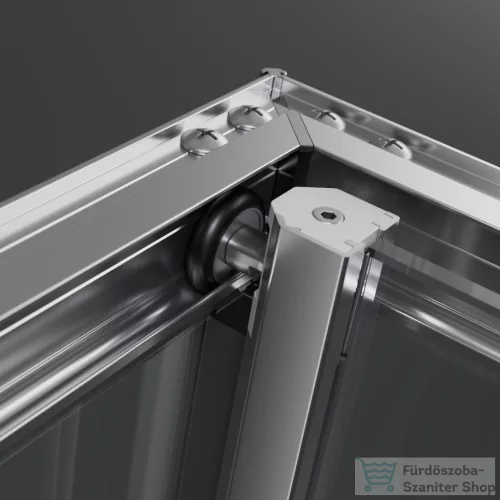 Radaway Alienta D 80x90 szögletes zuhanykabin, króm profil 10258090-01-01