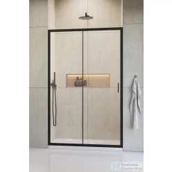   Radaway Alienta Black DWJ 130 zuhanyajtó, fekete profil 10260130-54-01
