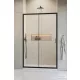 Radaway Alienta Black DWJ 140 zuhanyajtó, fekete profil 10260140-54-01