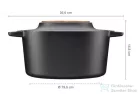 FISKARS Norden öntöttvas lábas, fedővel (4 L) 1026565