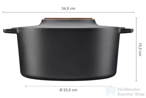 FISKARS Norden öntöttvas lábas, fedővel (6 L) 1026566