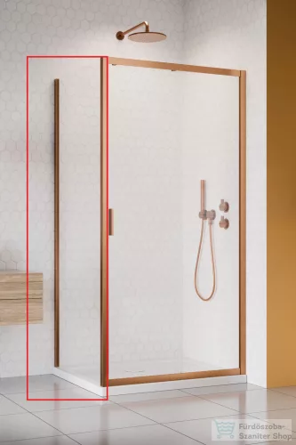 Radaway Alienta S 80 cm-es oldalfal, szálcsiszolt réz profillal 10270080-93-01