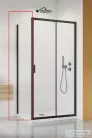 Radaway Alienta Black S 90 cm-es oldalfal 10270090-54-01