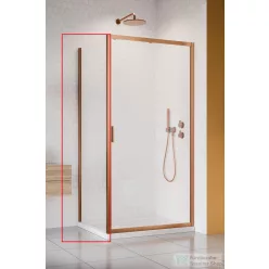  Radaway Alienta S 90 cm-es oldalfal, szálcsiszolt réz profillal 10270090-93-01