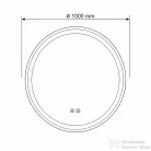Leziter Ava 100 tükör led világítással 1030-100