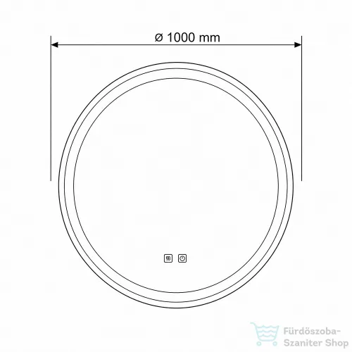 Leziter Ava 100 tükör led világítással 1030-100