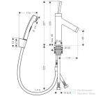 Hansgrohe Axor Starck Bidette szett DN15, króm 10300000