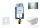 Geberit Kombifix falra szerelhető WC szett, Duravit D-Code rimless WC soft close ülőkével, Geberit Sigma 30 fényes/matt króm nyomólappal 10302005NH6