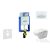 Geberit Kombifix falra szerelhető WC szett, Duravit D-Code rimless WC soft close ülőkével, Geberit Sigma 50 alpesi fehér/króm nyomólappal 10302005NH8