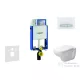 Geberit Kombifix falra szerelhető WC szett, Duravit D-Code rimless WC soft close ülőkével, Geberit Sigma 50 alpesi fehér/króm nyomólappal 10302005NH8