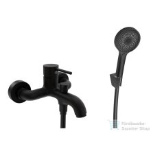   Kielle Oudee kádtöltő csaptelep, zuhanyszettel, matt fekete 10302SN14