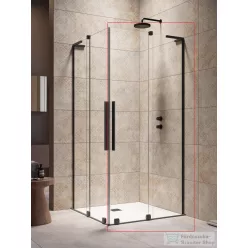   Radaway Furo SL KDD 80J zuhanykabin jobbos zuhanyajtó, fekete 10305080-54-01R