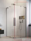 Radaway Furo SL KDD 90J zuhanykabin jobbos zuhanyajtó, szálcsiszolt króm 10305090-91-01R