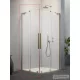 Radaway Furo SL KDD 90B zuhanykabin balos zuhanyajtó, szálcsiszolt arany 10305090-99-01L