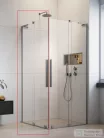 Radaway Furo SL KDD 100B zuhanykabin balos zuhanyajtó, szálcsiszolt króm 10305100-91-01L