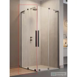   Radaway Furo SL KDD 100B zuhanykabin balos zuhanyajtó, szálcsiszolt fegyvermetál 10305100-92-01L