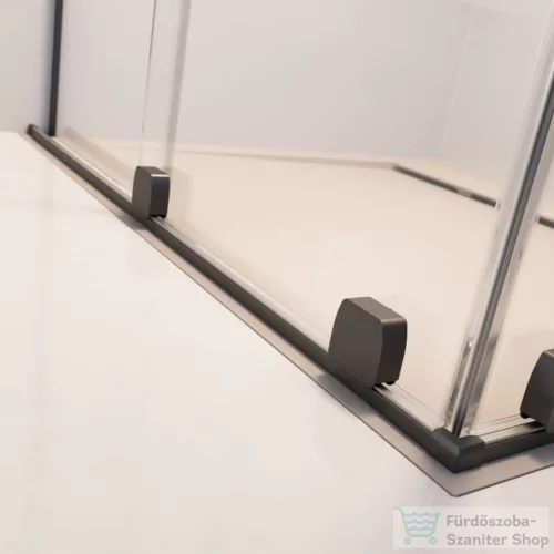 Radaway Furo SL KDD 100B zuhanykabin balos zuhanyajtó, szálcsiszolt fegyvermetál 10305100-92-01L