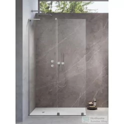   Radaway Furo SL Walk-in zuhanyfal 100B balos, szálcsiszolt króm 10306538-91-01L+10110494-01-01